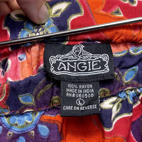 Vintage Angie Y2K Boho Strapless Romper One Piece Large - Picture 4 of 4